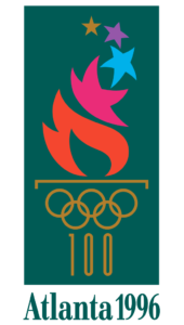 The logo for the Summer Olympics in Atlanta in 1996 