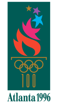 The logo for the Summer Olympics in Atlanta in 1996
